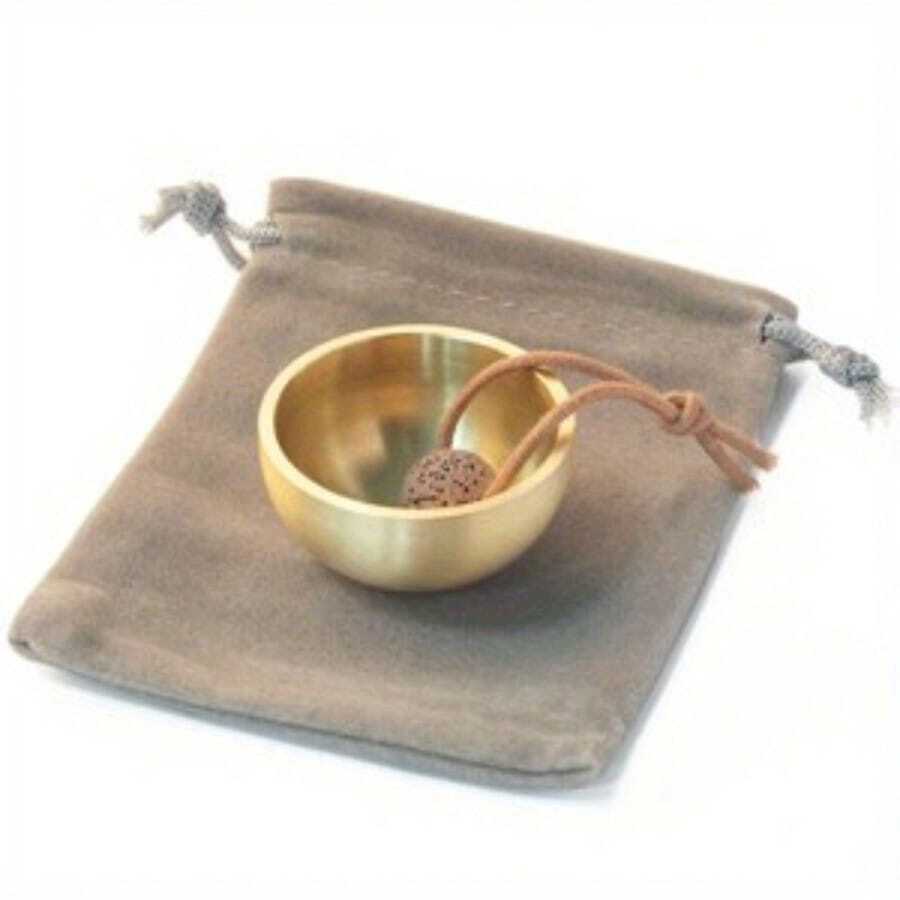 1 pieza/2 piezas Juego de cuencos de meditación de canto mini de 4 cm para yoga, relajación, atención plena, sanación de chakras, alivio del estrés, regalo de Navidad, decoración de habitación
