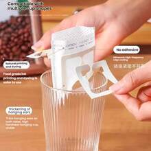 100 piezas de papel de filtro de café no tejido de alta calidad de 9 cm x 7,5 cm - Estilo minimalista, filtración eficiente, adecuado para la preparación de café