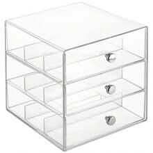 Best Seller Plastic Divided 3-Drawer Vanity & Countertop Organizer, X 6.5 X 6.5"