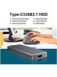 4TB/2TB Mobile SSD External Hard Drive - Ultra-Fast USB-C Portable SSD,  Ultra Large Capacity High Speed USB 3.0 Flash Drive, 2048GB, 4096GB, And 8gb Storage Options! Back To School - Mobile SSD - 查看 6