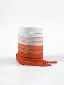 1 par de cordones de zapatos de moda con degradado de color, disponibles en múltiples colores, cordones elegantes para tenis, zapatos casuales, accesorios para zapatos