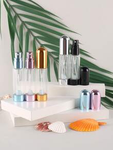 1 件/5 件 5ml 迷你玻璃底可填充香水瓶 - 防漏铝喷雾器 - 便携式细雾喷雾瓶 - 可再填充且易于泵送的设计 - 适合香水、古龙水 - 旅行必备 - 居家、卧室、浴室装饰、旅行配件，适用于婚礼、派对、节日、返校、生日 - 送给爸爸、妈妈、朋友、新年、配饰、趣味礼物 - 彩色 - 查看 11