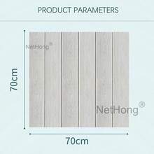 NetHong 3D Textured Wood Plank Wall Sticker - Realistic Gray Weathered Finish - White Oak - View 7