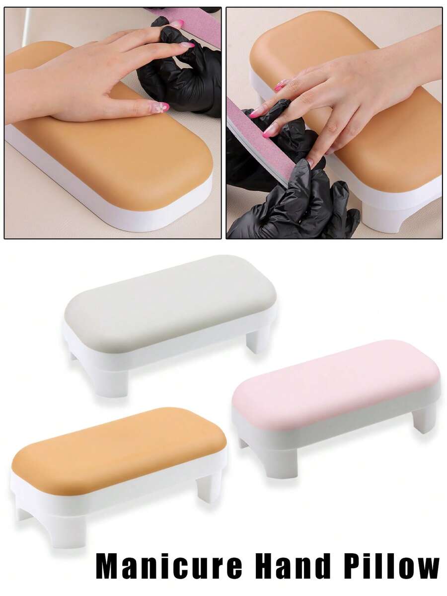 Nail Arm Rest, Foldable Nail Hand Rest For Manicure, With Nail Mat For ...