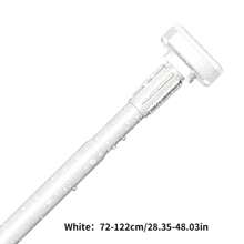 Adjustable Tension Rod - Stainless Steel Material With Plastic Ends, Easy No-Drill Installation, Suitable For Garment Storage And Shower Curtain - Available In Silver, Black, White, Gray Bedroom, Organizer, Home Storage