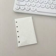 M5 活页夹 Kpop 收藏书，马卡龙 5 孔封面，DIY 10 件套，45 张网格/空白/线补充纸，活页垃圾日记本手记 - 彩色 - 查看 14