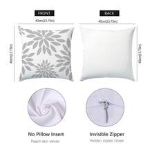 6pcs Set Simple Daily Gray Geometric Line Decorative Pillow Covers, Single-Sided Printed Peach Velvet Material, 45*45/50*50/40*40CM Cushion Covers Suitable For Modern Minimalist Sofa Living Room Decor, Gift, Party Decoration - 6pc-gray - View 10