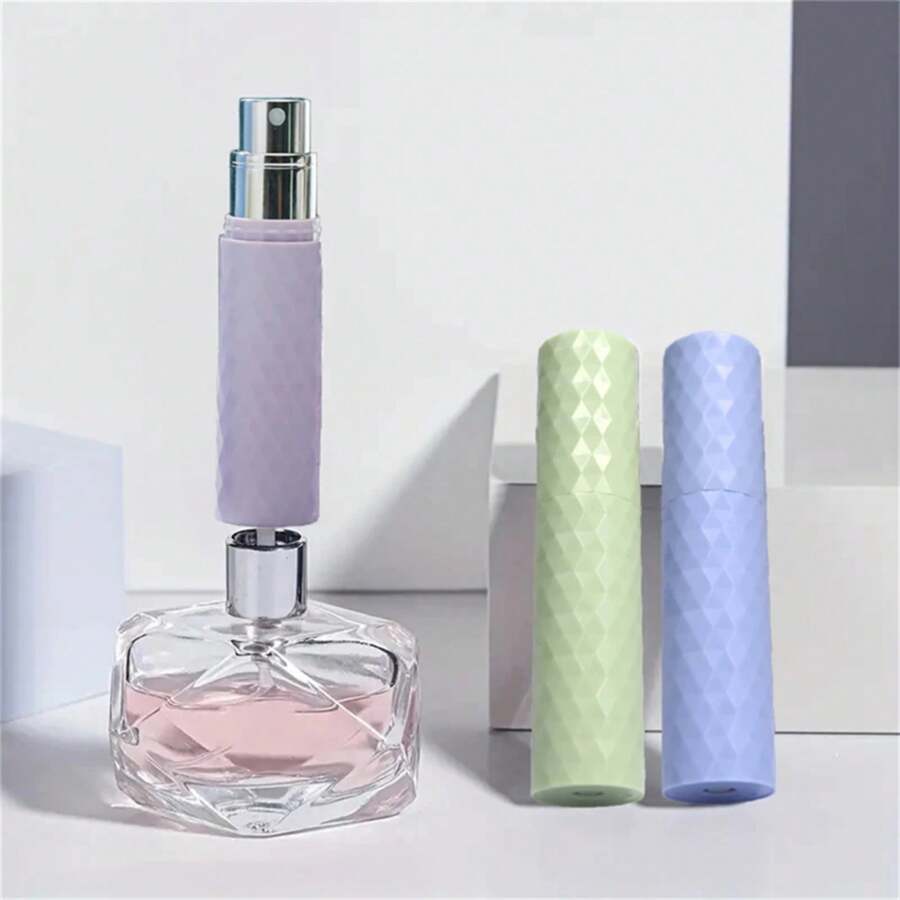 1/3/5 piezas Atomizador de perfume de 5ml Contenedores portátiles de cosméticos líquidos Botellas de perfume recargables de viaje Botellas de spray vacías