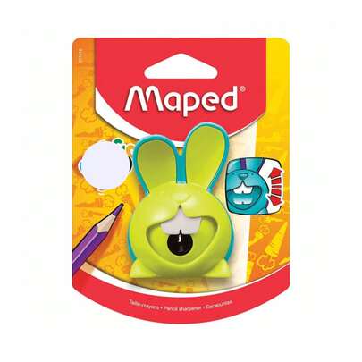 Sacapuntas para niños de Plástico con Depósito Conejo Blíster 1 pieza