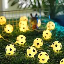 Essential For Fans, Football Shaped LED Light String, Bedroom Bedside Decorative Light, USB Battery Dual-Use, Children's Room Ambient Light, World Cup Themed Party Decoration - Football Light String - View 5