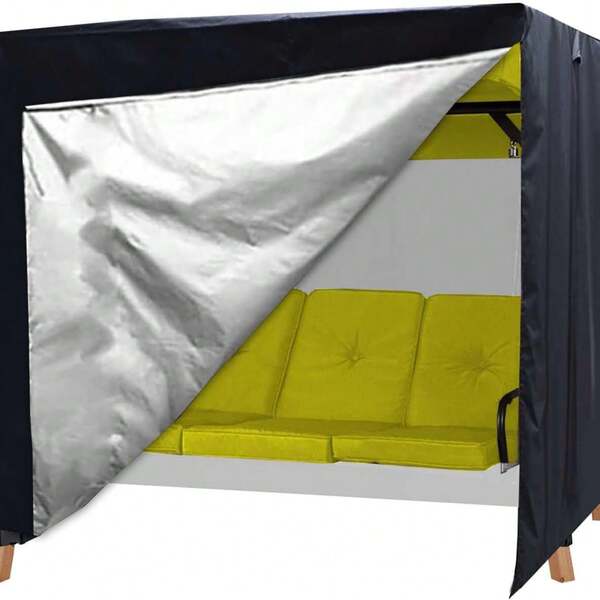 Copertura per altalena impermeabile e resistente ai raggi UV per giardino, balcone e terrazza, Poliestere robusto con rivestimento in PVC contro pioggia, neve, polvere e sole, Protezione universale per tutte e 4 le stagioni, Facile installazione con fissaggio sicuro