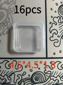 1 pezzo Mini scatola di plastica trasparente piccola, scatola per gioielli, scatola per tappi per le orecchie, scatola organizer per accessori, scatola per l'immagazzinaggio di ganci per pesca, scatola per medicinali