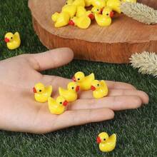 10/20/50/100 piezas Mini Patos de resina, figuritas de patos pequeños a granel para decoración de casa de muñecas en miniatura, accesorios, jardín, acuario, macetas, decoración DIY, juguetes, decoraciones de fiesta, habitación, jardín y festival, recuerdos de fiesta