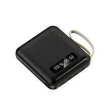 10000mAh Power Bank, Multi-Color Portable Slow Charging Power Bank, Protects Phone Battery, Suitable For Multiple Devices (2xUSB Output, Built-In Type-C, Micro, USB Cable), With LED Lighting, Digital Power Display, Suitable As Graduation Gift - Pink - View 12