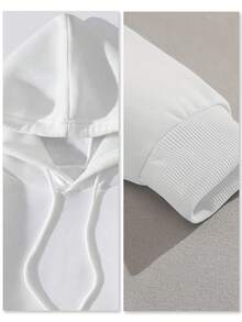 Dope Hoodie Sweatshirt ,Women's Double-Sided Printed Casual Comfortable Hoodies, Autumn And Winter Casual Versatile Jackets (1 PC) - 白色 - 查看 5