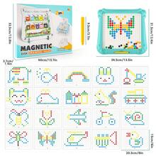2 In 1 Magnetic Disk Drawing Maze Puzzle Table Toy Double Sided Card Puzzle Table Toy - Blue and White - View 5