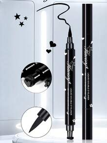 1支装黑色双头密封眼线笔防晕染易晕染浓淡两用开学季万圣节圣诞礼物