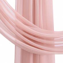 Outdoor Tulle Curtain Wedding Arch Hanging Fabric Gauze Curtain Photo Photography For Wedding Decoration (61 X 5.54 M), Pink - Pink - View 8