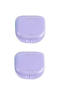 2/3pcs New Dental Retainer Storage Box, Breathable Orthodontic Retainer Case, Mini Portable Denture Box, Breathable Orthodontic Appliance Storage Box, Denture Box, Minimalist Solid Color Denture Storage Box, Plastic Denture Storage Box, Portable Denture Storage Box With Holes, 1pc - Multicolor - View 17