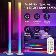 1.5m RGB LED Floor Lamp With Dynamic Lighting Modes, Neon Lights, Wall Mounted Disco Lighting Synchronized With Music For Living Room, Bedroom, Party, USB Powered Smart Floor Lamp With RGB Color Changing, Plastic Lampshade DIY Shape, Suitable For Stage, KTV, Bedroom, Study, Living Room, Wardrobe, Display Cabinet, Showroom, Store, Gallery, Corridor, Dining Room, Clothing Store, Bar - Floor-standing Atmosphere Lamp DIY RGB Dimmable - View 2
