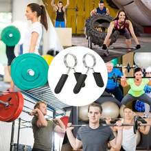 2pcs 24/25/28/30mm Barbell Clamp, Spring Collar Clips, Gym Weight Dumbbell Lock, Standard Lifting Kit, Barbell Lock