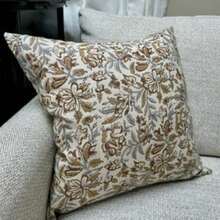 1pcs Local Warehouse Floral Throw Pillow Cover Brown Fall Pillow Case Automn Flower Decorative Pillowcase Outdoor Square Cushion Cover Home Decor For Sofa Couch Bedroom Living Room 18x18 Inches Housewarming Gift Home Decor Single-Sided Printed Without Zipper - 18x18 英寸 - 查看 5