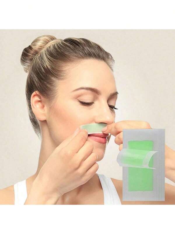 10 tiras de cera para el rostro, set de depilación facial indolora, apto para todo tipo de piel