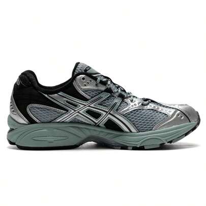 Asics Zapatos casuales unisex, zapatos para ir al trabajo, zapatillas deportivas cómodas con amortiguación GEL-NIMBUS de cordones bajos 1203A543-400