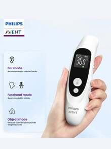 PHILIPS 飞利浦新安怡 AET-R832/FC-IR105 红外线体温计，家用精准耳温计，二合一红外线体温计，耳/额模式