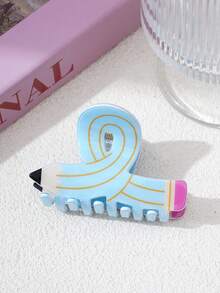 1 Stück Buch & Bleistift geformter Muster, lustige Büroartikel Serie Haarspange, lässiger modischer Campus Stil Haaraccessoire für Frauen, geeignet für Pendeln, Fotoshooting Haaraccessoires Mode Haarklammern Damen Haarklemmen lässige Haarklammer Herbst Accessoires Herbst Mode Haarklammer Winter für Urlaubsoutfits Frau