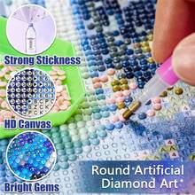 A Cat With Wings 5D DIY Diamond Flower Painting Kit ,Handmade Diamond Embroidery Artworks For Living Room, Bedroom, And Home Decoration - Complete Diamond Tool Kit - 彩色 - 查看 5