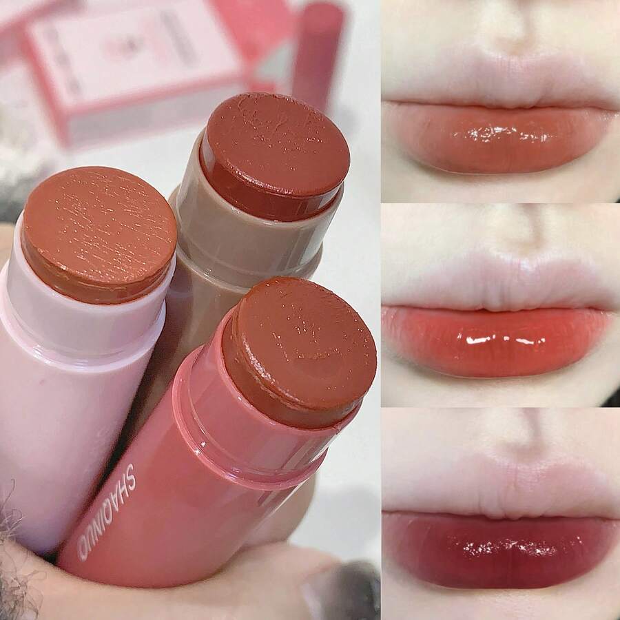 SHAQINUO Tinted Moisturizing Lipstick Set, Light, Natural And Clear, Refreshing On Lips, Smooth And Non-Sticky, Brightens Lip Color, Moisturizes And Prevents Chapped Lips, Creating Hydrated And Tender Lips - Tinted Moisturizing Lipstick Set - 查看 1