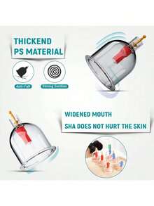 مجموعة كاسات التدليك 24/18/12/6 قطعة، أداة تدليك الأجزاء الجسدية، كاسات التدليك الصينية مع مضخة وشفط، تقليل كتلة الدهون وتهدئة العضلات، تستخدم للتدليك والراحة، تحسين محيط الخصر، علب تدليك الجسم، طالبي الصحة، تحسين الدورة الدموية، تقنيات الاسترخاء، تخفيف الإجهاد، ماساج الجسم المثالي