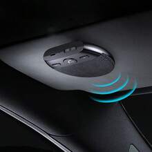 Wireless Car Hands-Free Speakerphone Hands Free Multiple Speaker Sun Visor Blue-Tooth Handsfree Car Accessories SP11 - Black - View 3