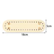 1pc Handmade PU Leather Oval Woven Bag Bottom Board, High Quality PU Leather Durable, Waterproof Bottom Insert, Suitable For Crochet, Sewing And DIY Crafts - Multicolor-oval - View 27
