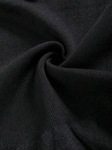 CELILIN 女士纯色修身圆领休闲背心，夏季塑形显瘦 - 黑色 - 查看 6