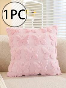 1 件/2 件提花蝴蝶枕套，腰垫套，可爱百搭，床头板靠背枕套，不含枕芯，45 * 45 厘米，30 * 50 厘米，适用于宿舍、沙发装饰、腰枕、抱枕、礼物、秋冬 - 彩色 - 查看 4
