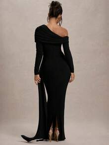 Magic Mia One - Shoulder White Gown, Asymmetric Design, Elegant Style, Perfect For Gala & Ball