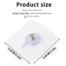 10/20/40 件重型墙钩 - 强力承重粘合挂夹，隐形无痕设计，适用于悬挂相框、帆布印刷品、新娘照片、家居装饰和整理，易于安装，不损坏墙壁