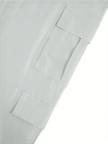 Solid Color Multi-Pocket Button Commuting Simple Y2K Casual Cute Work Pants Long Pants, Back To School, Clubs, Birthday Parties, Halloween, New Year, Thanksgiving, Concerts, Gym, Business, Daily Airport Wear, Street Wear, Teacher, Spring, Summer, Autumn And Winter Styles