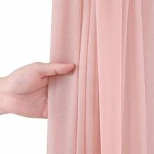 Outdoor Tulle Curtain Wedding Arch Hanging Fabric Gauze Curtain Photo Photography For Wedding Decoration (61 X 5.54 M), Pink - Pink - View 9