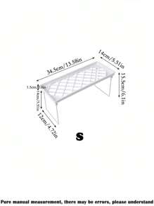 1/4 件可堆叠厨房储物架，可折叠开放式储物架，耐用优质 PP 材料和防锈金属，可扩展用于厨房台面、浴室、橱柜、国庆节、圣诞节、感恩节、家居装饰、秋季装饰