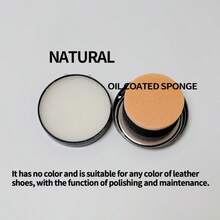 Shoe Polish Wax, Black & Brown, With Polishing Sponge, Metal Box Packaging, Leather Shoe Dye & Shine Oil, Shoe Wax, Leather Care, Makes Shoes Look Brand New, Suitable For Any Color Leather Shoes