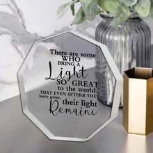 Condolencias por el fallecimiento - Luz conmemorativa por la pérdida de padre, madre, esposo y ser querido. Decoración de hogar, dormitorio, escritorio de oficina, mesa, en estilo retro. Regalos únicos para mujeres, regalos de inauguración de casa. Ideal para expresar condolencias y crear un espacio reconfortante. Adecuado para servicios conmemorativos, días de recuerdo y como un gesto sincero en momentos de pérdida. - Multicolor - Ver 6