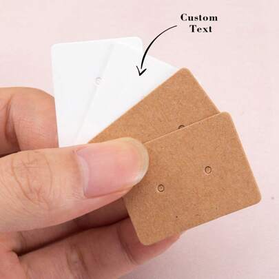 Cartões de exposição de brincos personalizados, feitos à mão com amor, adequados para joias de brincos para pequenas empresas, presentes de Dia dos Namorados, cartões de papelão para exposição de brincos, usados para organizador de caixa de joias faça você mesmo, materiais de embalagem de etiquetas para pequenas empresas, cartões de exposição de brincos, cartões de papel kraft, joias femininas feitas à mão, embalagem de brincos, etiquetas de preço de varejo