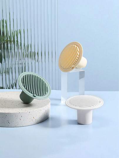 浴室地漏防臭芯通用卫生间防虫排污管防倒流除臭神器，适用于室内外卫生间除臭剂及家居用品，白色、绿色、乳黄色