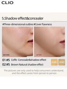 Clio K-Beauty KILL COVER FOUNWEAR CONCEAL PALETTE, Conceal Blender Palette, 5-In-1 Color Correcting And Concealing, Buildable, For Dark Circles, Imperfections, Face Tone Corrector, Soft Smooth Texture, Available For Sensitive Skin, Gel Concealer, Lightweight, Full Coverage, Correct Skin Color,Long Lasting, Conceals, Corrects, Covers, Hydrates, Highlights, Light Sand , Korean Makeup - #PURE JOY - View 9