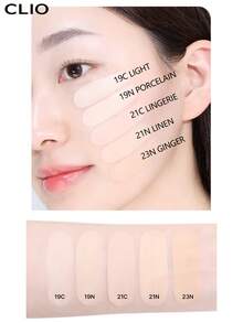 Clio K-Beauty KILL COVER MESH BLUR 氣墊粉底組，15g*2 [含補充裝]，SPF40+ PA++++，涼感清爽，柔焦霧面妝效，控油遮毛孔，打造無瑕肌膚，輕盈順滑，長效亮澤，敏感肌適用 - #23N GINGER - 查看 9