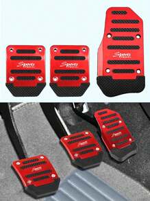 2/3件套通用汽车刹车油门踏板防滑垫套装，包含油门踏板套、刹车踏板保护套，适用于自动挡汽车，适用于大多数轿车和卡车 - 彩色 - 查看 10