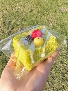 1/6个装 柔软可爱草莓吐司捏捏乐玩具，多层可拆分设计，软萌玩具，解压玩具，Taba软萌玩具，儿童仿真食物，儿童指尖玩具，办公室和旅行减压玩具，适合儿童、青少年和成人